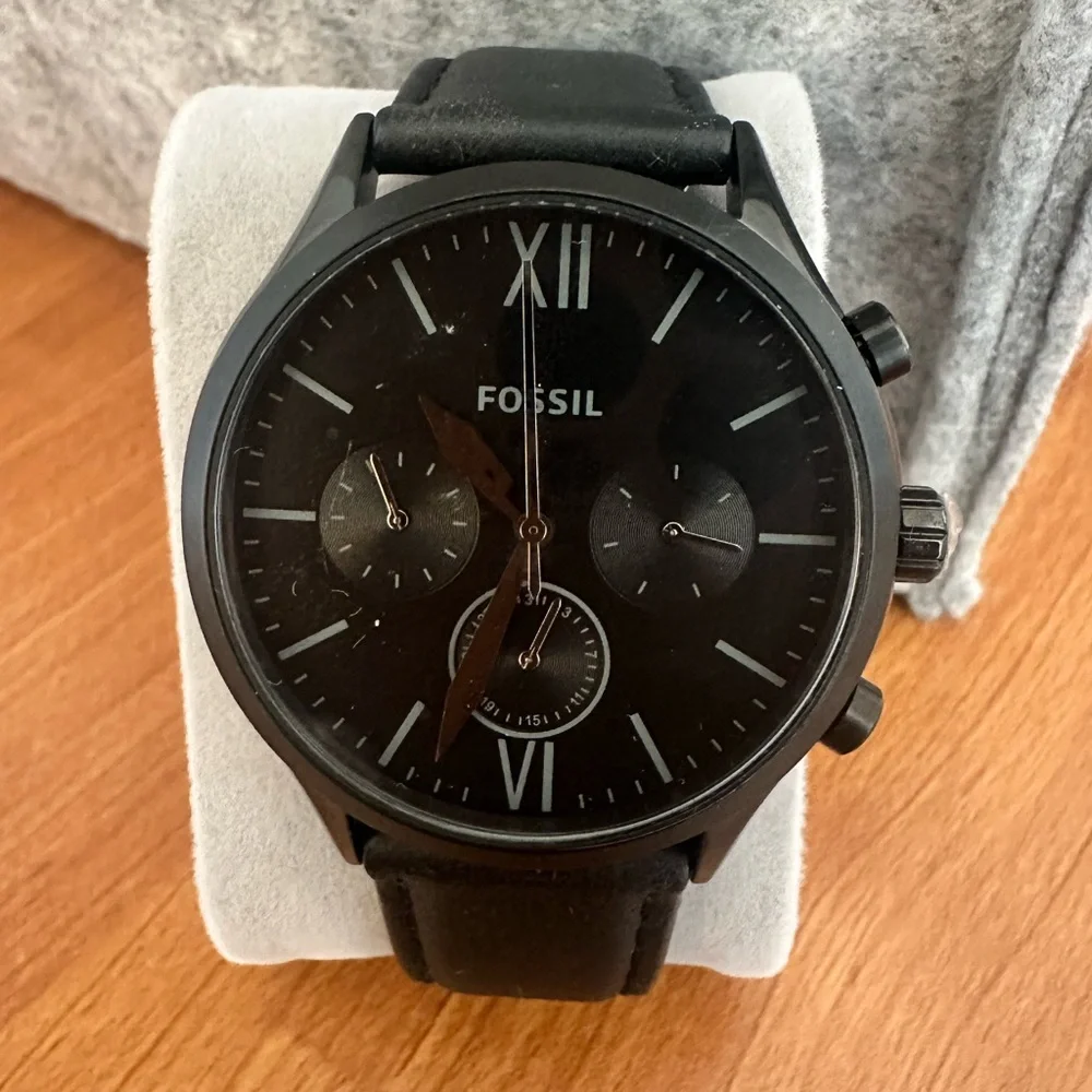 Black Fenmore Men’s Fossil Wristwatch